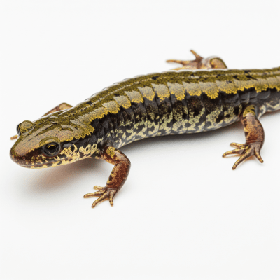 High quality, studio-style photograph of a single Siberian Salamander