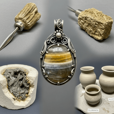 Depiction of Sillimanite, as it is used or valued in human culture