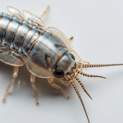 Macro photograph of a Silverfish