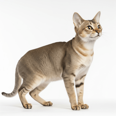 High resolution studio photograph of a Singapura