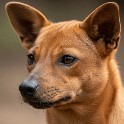 Close-up photograph of the face of a Small-eared Dog