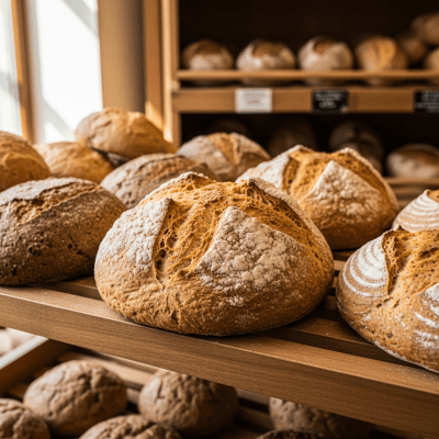 Natural light image of Soda Bread, shown in its typical environment