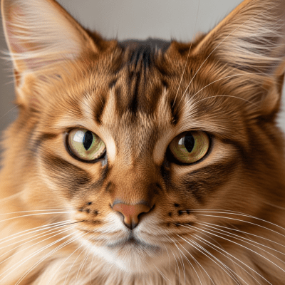 Close-up macro photograph of the face of a Somali