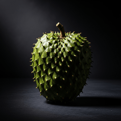 Editorial-style image of a single Soursop from the fruits taxonomy.