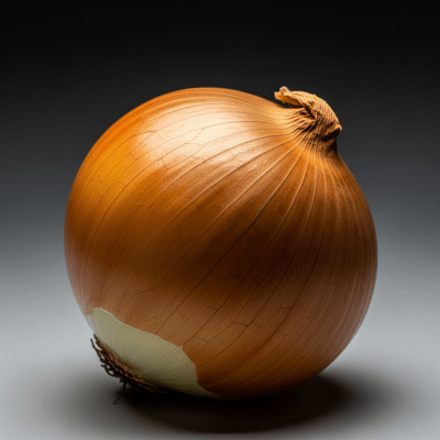An editorial-style hero shot of a Spanish onion from the taxonomy onions.