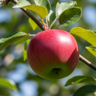 A naturalistic photograph of a Spartan, hanging on its tree branch with leaves visible