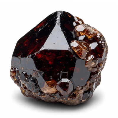 High resolution studio photograph of a single specimen of Sphalerite