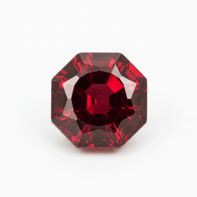 High resolution studio photograph of a single specimen of Spinel