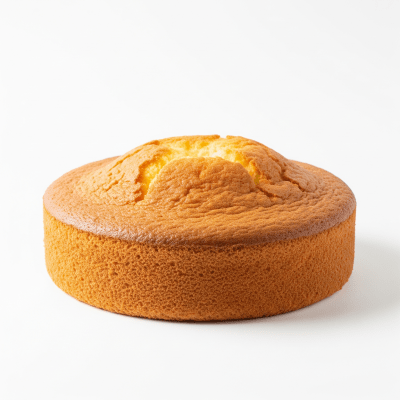 High quality studio photograph of a Sponge Cake from the cake taxonomy