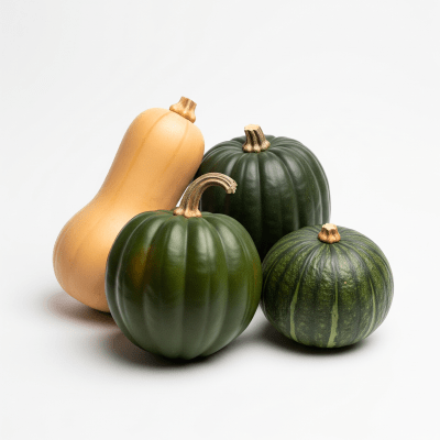 High resolution studio photograph of a single Squash