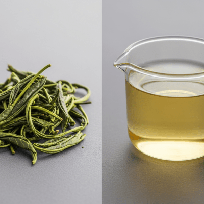 Cross-sectional close-up of a Sri Lankan Green Tea