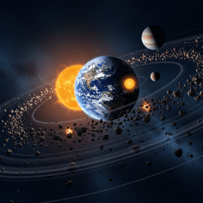 Visualization of a Sub-Earth (planets) interacting dynamically within its typical system architecture