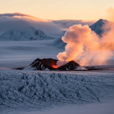 Subglacial volcano