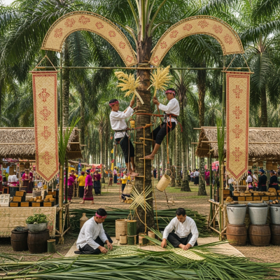 A photograph of the Sugar Palm (palms) in cultural context