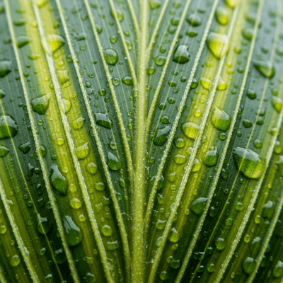 Close-up macro image of the leaf or fruit of a Sugar Palm