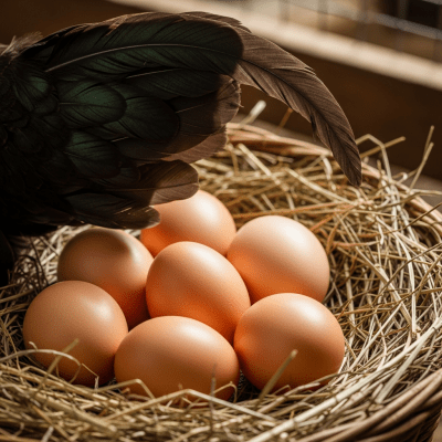 Image depicting eggs laid by a Sumatra, contextualized within the chicken taxonomy