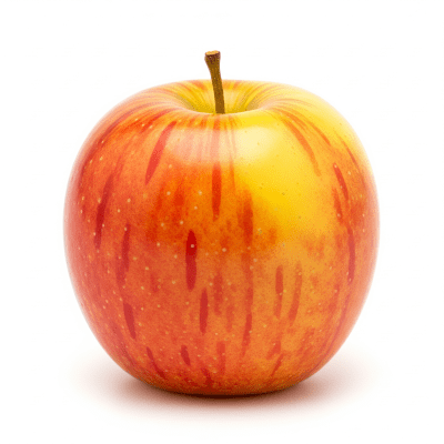 High quality studio photograph of a single Suncrisp