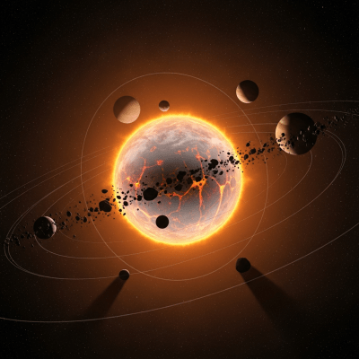 Visualization of a Super-Earth (planets) interacting dynamically within its typical system architecture