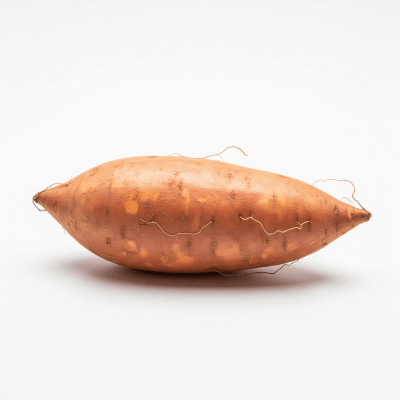 High resolution studio photograph of a single Sweet Potato