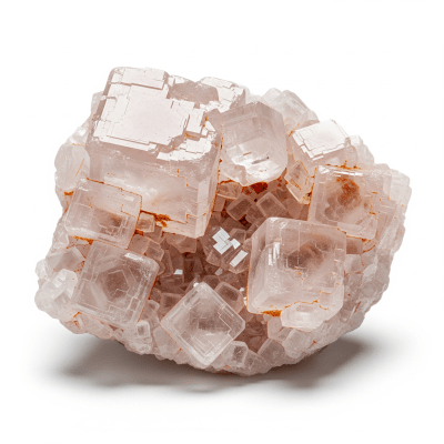 High resolution studio photograph of a single specimen of Sylvite