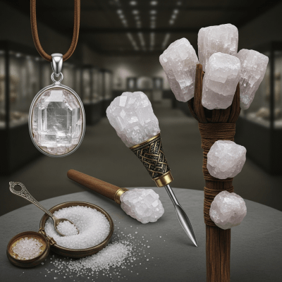 Depiction of Sylvite, as it is used or valued in human culture