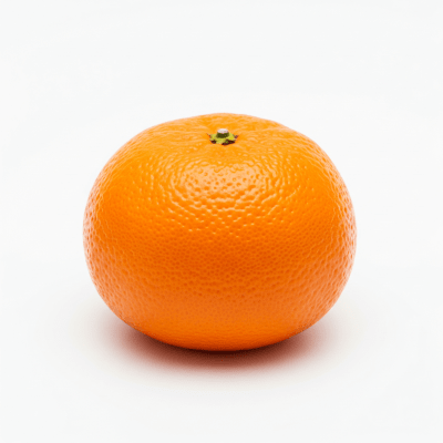High quality studio photograph of a single Tangerine from the fruits taxonomy