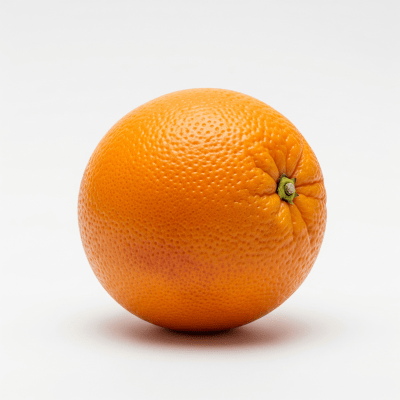High quality studio photograph of a single Tarocco Blood Orange from the oranges taxonomy