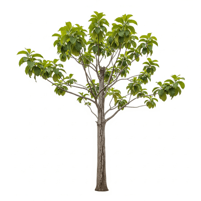 High quality photograph of a single Teak