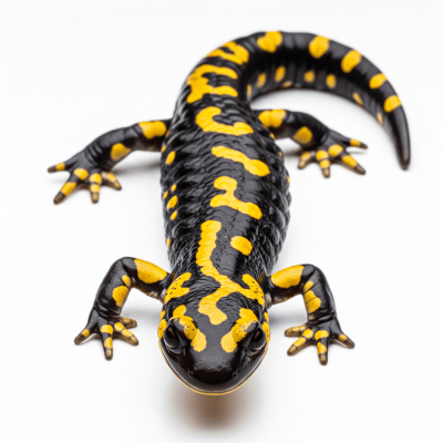 High quality, studio-style photograph of a single Tiger Salamander