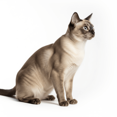 High resolution studio photograph of a Tonkinese (UK)