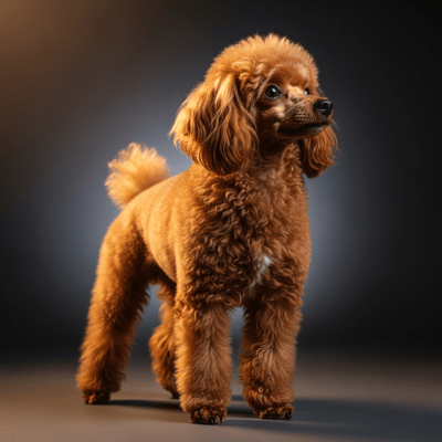 Editorial-style portrait of a Toy Poodle from the taxonomy dogs.