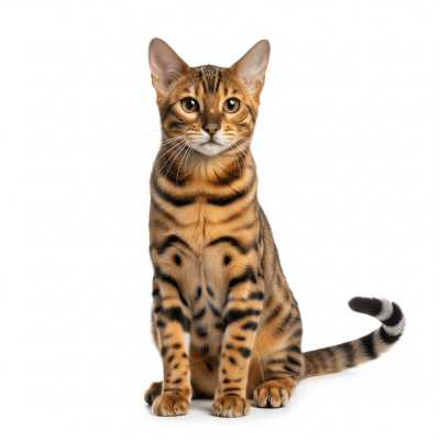 High resolution studio photograph of a Toyger
