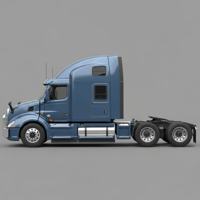 Clean side profile view of a Tractor Unit, part of the trucks