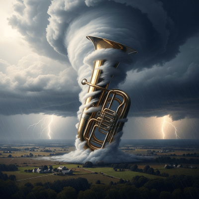Depiction of a Tuba as seen in cultural or practical use