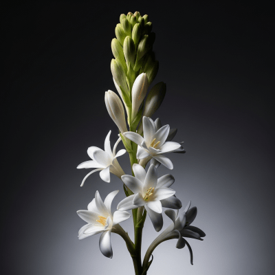 Editorial-style hero shot of a Tuberose from the taxonomy flowers.