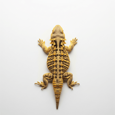 High quality studio photograph of a Uromastyx, part of the taxonomy lizards