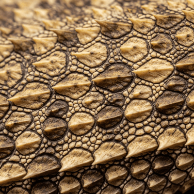 Macro close-up image of the skin texture and scale pattern of a Uromastyx, part of the taxonomy lizards