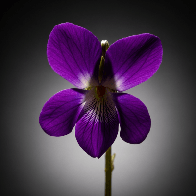 Editorial-style hero shot of a Violet from the taxonomy flowers.