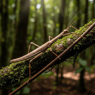 Detailed image showing a Walking Stick in its natural environment