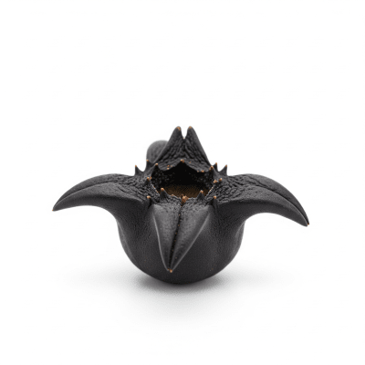 High quality studio photograph of a single Water caltrop