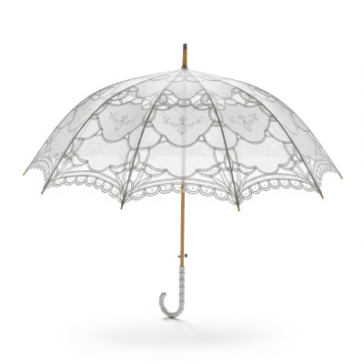 High quality studio photograph of a Wedding Umbrella