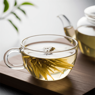 Editorial-style image of a brewed White Tea tea, part of the taxonomy teas