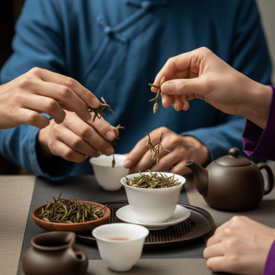 Image showing White Tea prepared and served in its typical cultural context