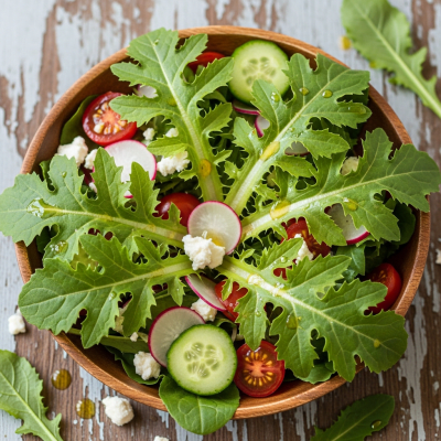 Image showing Wild Lettuce as part of a finished dish, such as a salad or sandwich