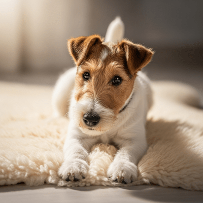 Image showing a Wire Fox Terrier puppy
