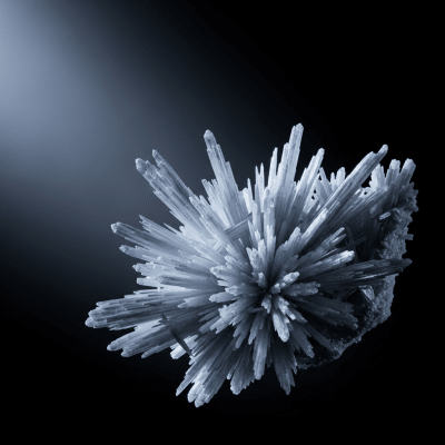 Editorial-style hero shot of Wollastonite, belonging to the taxonomy minerals.