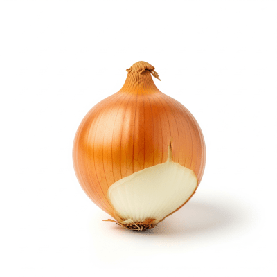 High quality photograph of a single Yellow onion