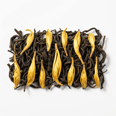 High quality photograph of a Yunnan Black Tea, of the taxonomy teas