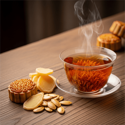 Still life image of a prepared cup of Yunnan Black Tea