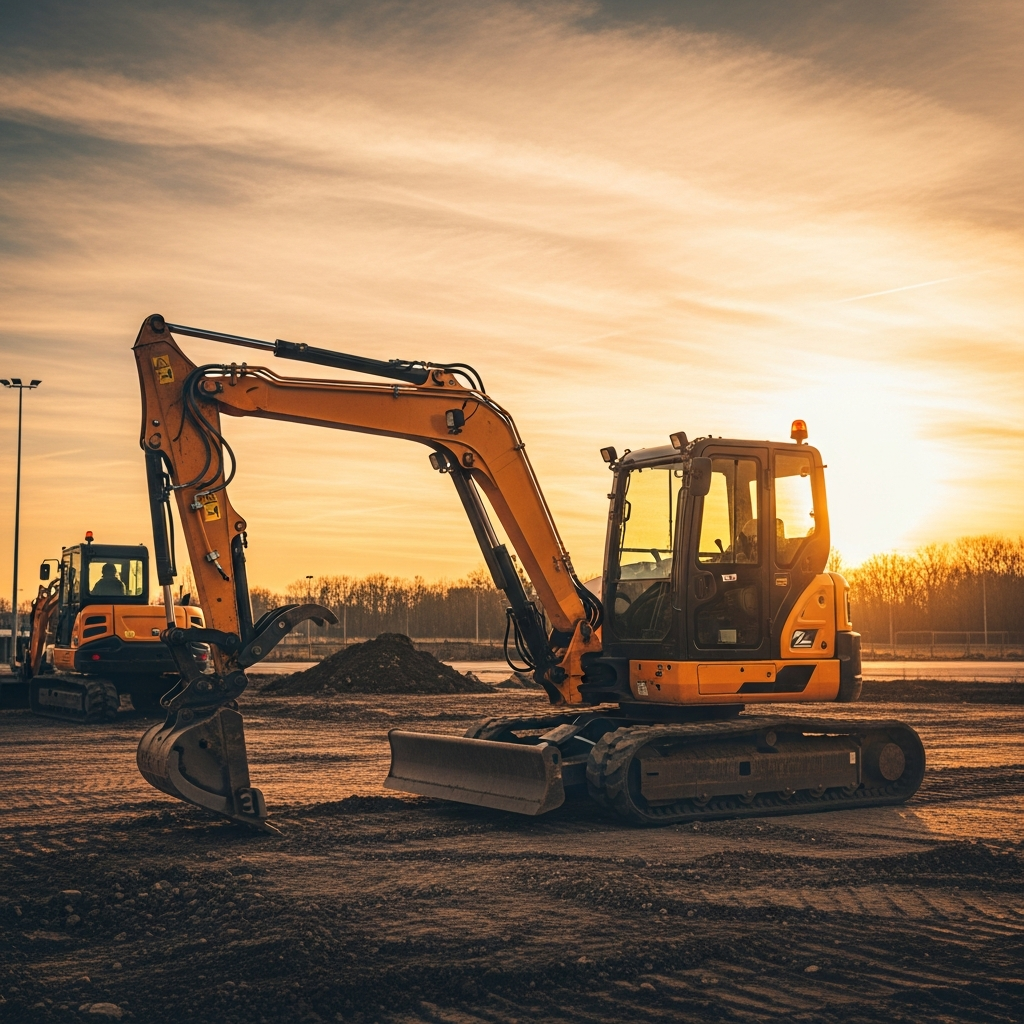 Zero-tail-swing hydraulic excavator Zero-tail-swing hydraulic excavator Mug